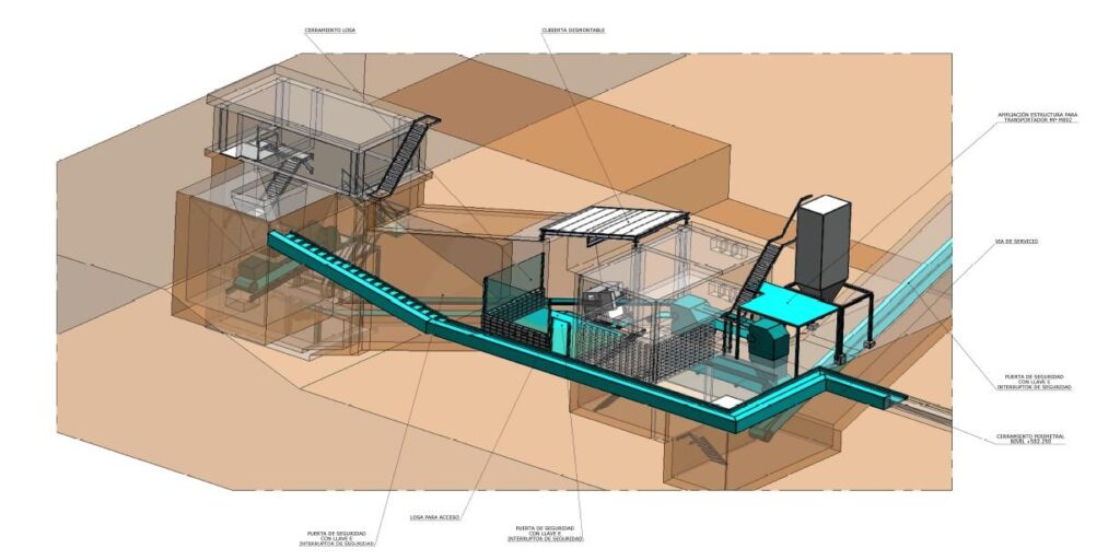 Installation project of a crusher and an analyzer in CEMEX cement factory in Castillejo (Spain)